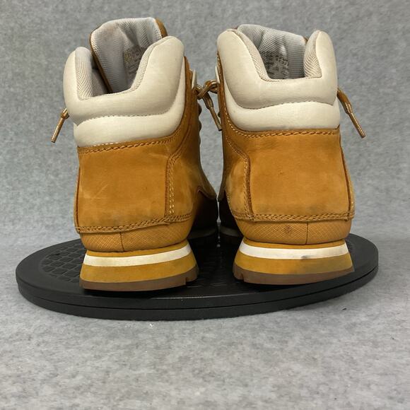 Timberland Boots Euro Dub Mens Size 9 M Work Hiking Casual Leather Wheat - Picture 2 of 6